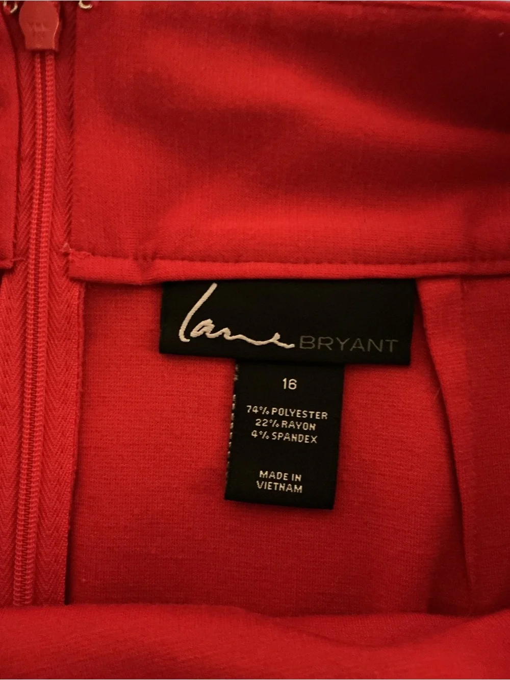 Lane Bryant Bold Red Pencil Skirt